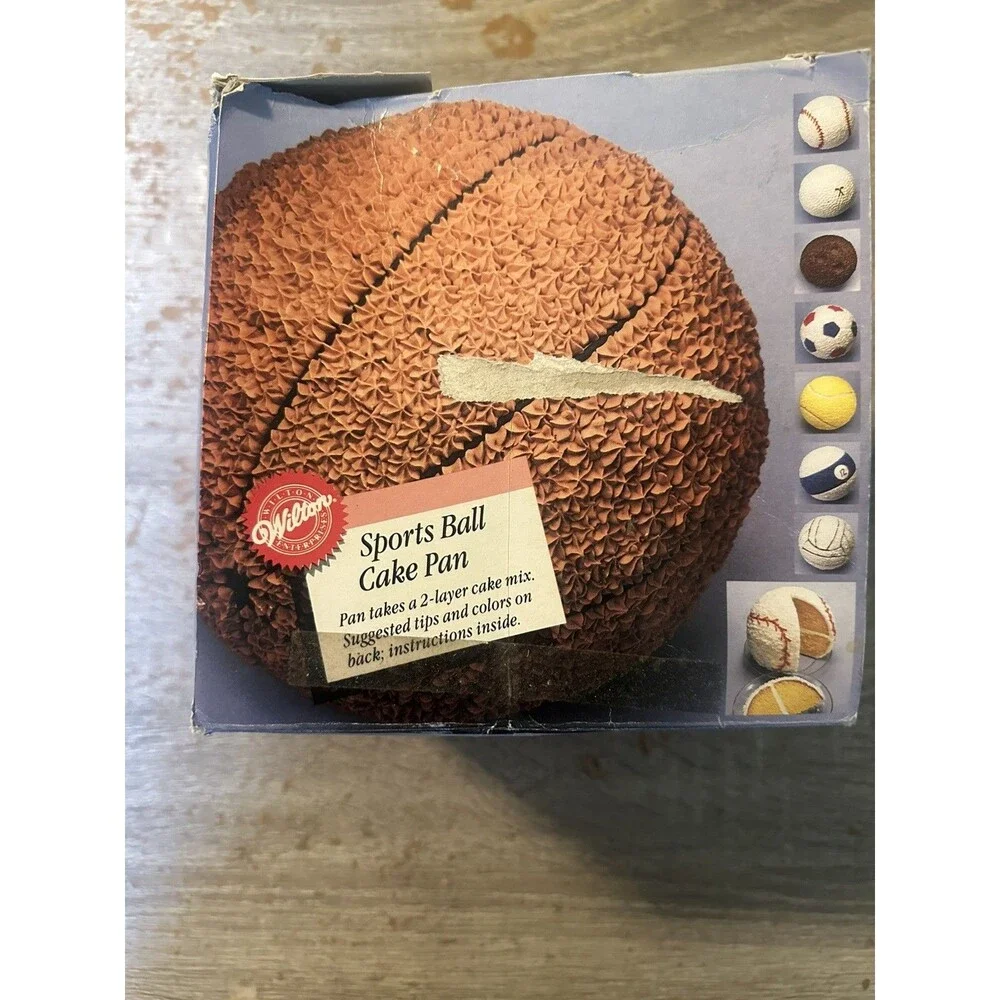 Wilton Sports Ball Pan 3D Sphere Cake Pan Set 2105-2032 Aluminum